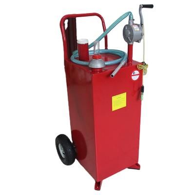 China Portable Gas Tank Cart 30 Gallon Gas Tank Portable Cart On Wheels Diesel Fuel Storage Gasoline Fluid With Pump for sale