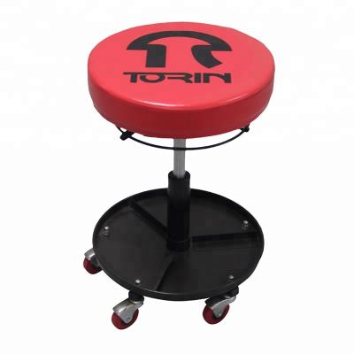 China Adjustable Reapiring Car Working Pneumatic Chair Mechanics Rolling Stool Tray Shop Garage Creeper Seat for sale