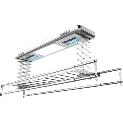 China Adjustable Intelligent Foldable Retractable Automatic Laundry Clothes Dryer Clothesline Electric Drying Rack for sale