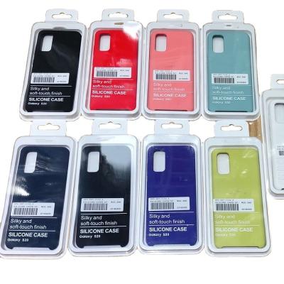 China 2022 Mobile Accessories Liquid Silicon Shockproof Phone Case For Samsung Galaxy S21 S22 Plus A52 A32 A12 Core With LOGO Black Cover for sale