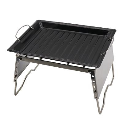 China Wholesale Non-Stick BBQ Accessories Thickened Tray Non Stick BBQ Pan Frying Pan Cooking Grill for sale