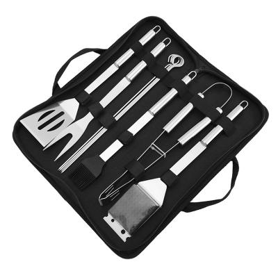 China Easily Cleaned Kitchen Accessories Stainless Steel BBQ Outdoor Camping Tool 6 Pieces BBQ Tool Kits for sale