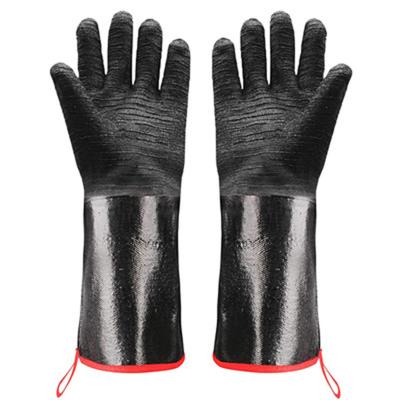 China New Arrival Extreme Heat Resistant Barbecue Gloves Higher Heat Resistant Grill Neoprene Coating for sale