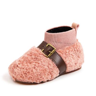 China AHICO lightweight 2021 autumn and winter fashion boys and girls cotton shoes plus velvet trend children's cotton shoes for sale