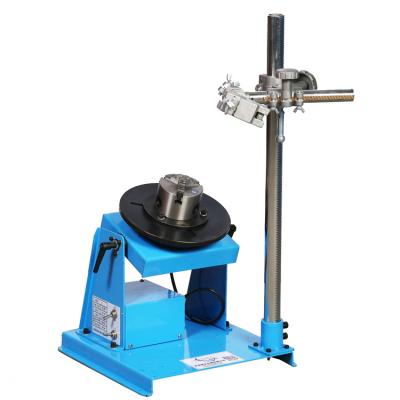 China Garment Shop 10kg Turntable Welding Rotary Welding Positioner with 65mm Chuck and Foot Pedal for sale