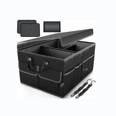 China Multi-Function Trunk Backup Storage Car Space Folding Multi Compartment Car Organizer for sale