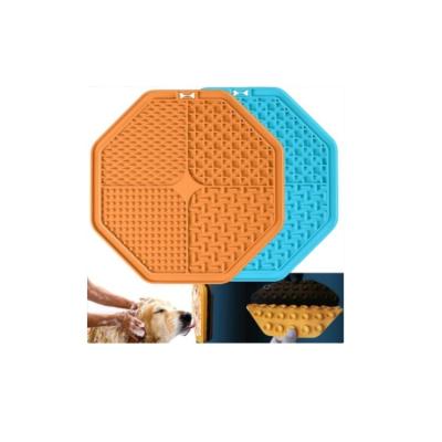 China Non-Automatic Slow Feeder Licking Mat Pad for Dog Anxiety Relief | Pet IQ Cure Mat | Dog Peanut Butter Licking Soothing Feeding Mats For Bathi for sale