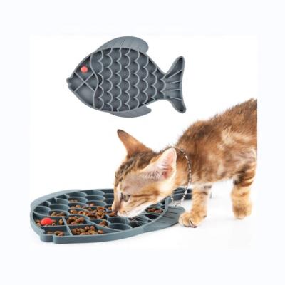 China Pet Fun Mat Slow Portable Dog Feeder Non-automatic Bowl Lick Mat Cat Slow Feeder Dog Bowl Non-slip Puzzle Bowl for sale