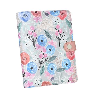 China Manuscript Personal Planner Shorthand 6 Ring Binder Notebook Printing Leather Binding for sale