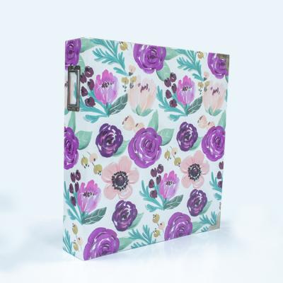 China Photo Storage Customize High Quality Printing Ring Binder 3 Ring Binder Embossed A4 Folder for sale