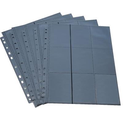 China Agriculture 9 Ring Binders Card Protector Sheets Pocket Collector Card Sleeves 3 Top Load for sale