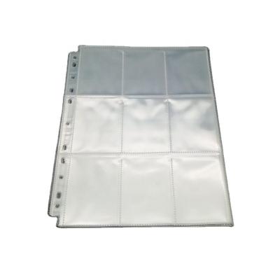 China Waterproof 11 Hole 9 Grid Card Page Game Card Album New PP Grid Card Album Transparent Bag for sale