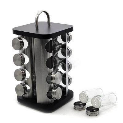 China New Design Stainless Steel Countertops Spice Organizer Rack Flexible Revolving Kitchen for sale