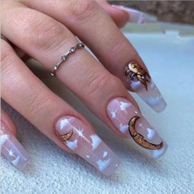 China Easy Apply Cheap Professional Coffin Salon False Nail Acrylic Tips Wholesale High Quality Products Custom Made for sale