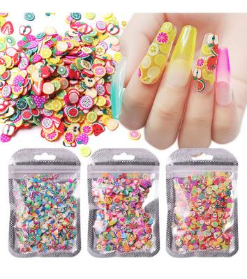 China Nail Beauty Products New Arrival Bag Nail Decals Pottery Fruit Packing Soft Slices For Polymer Clay Nail Art Decoration Nail Tips for sale