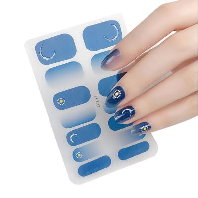 China best selling nail Art Adhesive Transfer 2d nail decal water sticker stickers nail art DIY decoration for sale