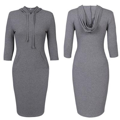 China 2021 Long Jumper Women Clothing Breathable Simple Dresses Casual Winter Warm Ladies Autumn Sale Sweater Velvet Hoodie for sale