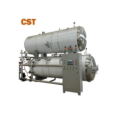 China 2.2-9.6 Double Water Immersion Retort Autoclave For PP / HDPE Bottle for sale