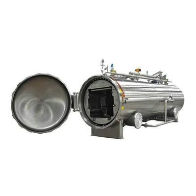 China High Temperature Auto Sterilization Steam Rotary Retort For Porridge Sterilizer for sale