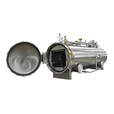 China High Temperature Sterilizing Condensed Milk Sterilize Rotary Commercial Retort / Water Jet Autoclave for sale