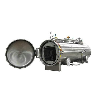 China High Temperature Hot Water Immersion Sterilization Rotary Retort Sterilizer For Condensed Milk for sale