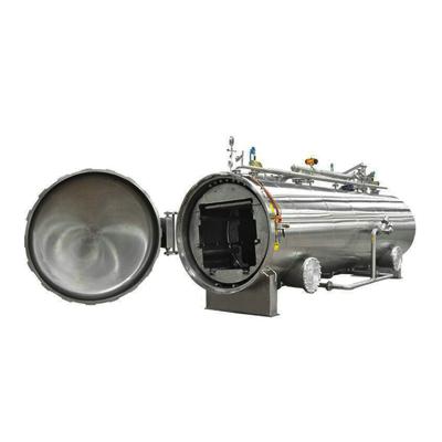 China High Temperature Sterilizing Rotary Retort For Testing Foodstuffs Processing for sale