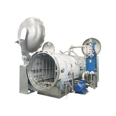 China Factory Automatic Steam Autoclave Horizontal Water Jet Retorts For Beverage for sale