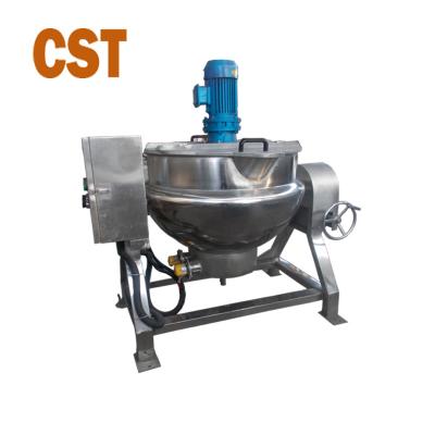 China Large Capacity Sustainable Industrial Food Grade Stainless Steel Food Grade Industrial Jacket Cooking Pot for sale