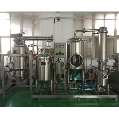 China food & Beverage Plant High Efficient Energy Saving Heat Reflux Extraction And Concentration Unit For Herbal Medicine for sale