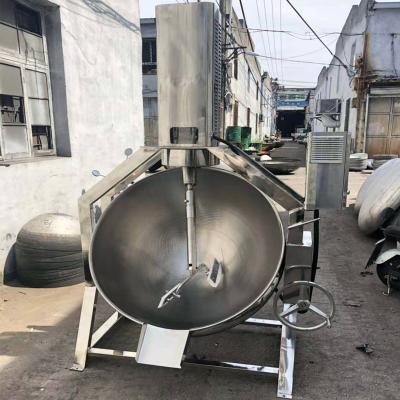 China Vegetable Processing Plant Steam Planet Jacket Kettle with Blender for sale