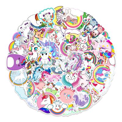 China Cartoon HOYO Sticker 50 Pcs/Pack Cute Unicorn Stickers, Vinyl Laptop Water Bottle Stickers For Girls Motorcycle Luggage Mug Graffiti Bomb Decals for sale