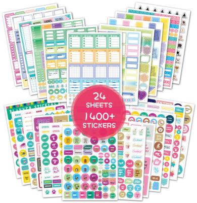 China HOYO 1400+ decorative sticker pcs/planner sticker pack pack, simplify your planner, journal and calendar for sale