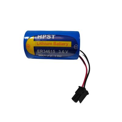 China ER34615 3.6V Lithium Battery D-type 1 IoT Gas Meter Eddy Current Flowmeter Instrument Lithium Battery for sale