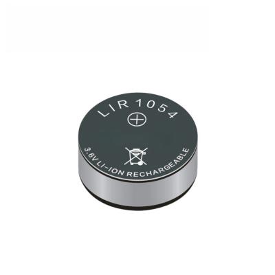 China 45mAh LiCoO2 Button Type 3.6V LIR1054 Pet Locator Battery with Nominal Charging Voltage for sale