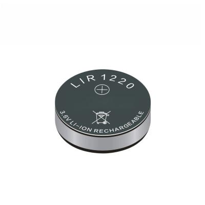 China 3.6V LIR1220 button type 8mAh lithium cobalt oxide battery LiCoO2 Computer motherboard Battery coin lithium battery for sale