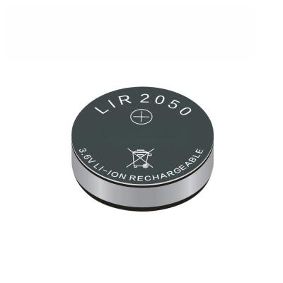 China 3.6V LIR2050 button type 80mAh lithium cobalt oxide battery LiCoO2 Wearable Devices Battery coin lithium battery for sale