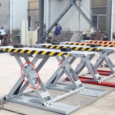 China 1200mm Mobile Scissor Car Lift 3.5T Ultrathin Scissor Car Lift Lift 3500kg for sale