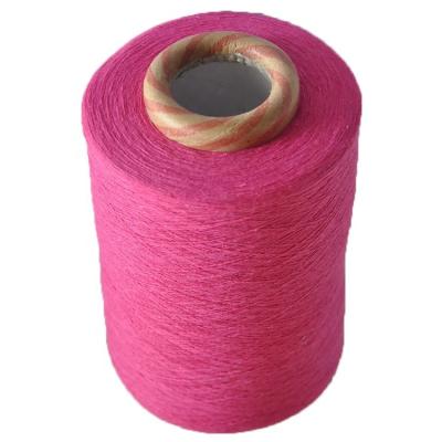 China Factory Price Rose Cotton Yarn Sample Recycled Polyester Blended Free Knitting Yarn High Tensile for sale