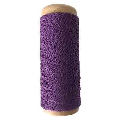 China Recycled yarn for socks yarn suppliers hilo tejer purple recyclable cotton sample free for sale