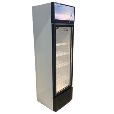 China Single-temperature Supermarket Showcase Refrigerators Single Door Glass Refriger Cooler Glass Door for sale