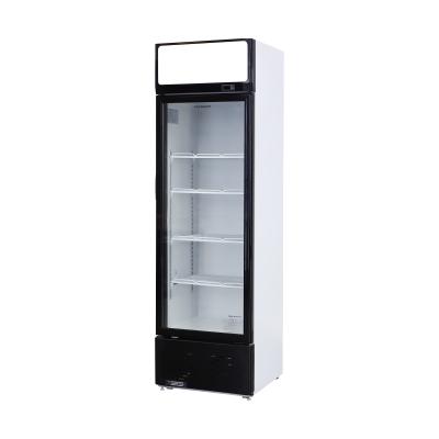 China Single-Temperature 1-Door Wine Beverage Glass Beverage Cooler Coolers Commercial Glass Door Cooler for sale