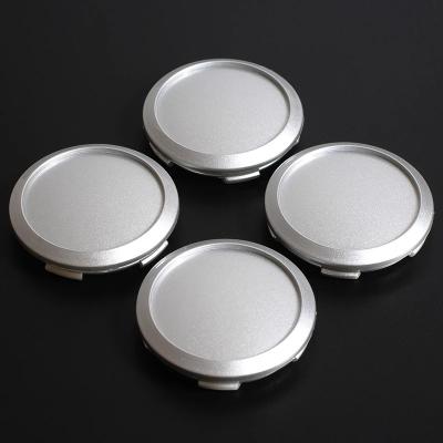 China ABS 64MM (60mm) Black Silver Car Auto Wheel Center Covers Car Rear Rim Wheel Hub Cover Car Badge Emblem 64mm for sale