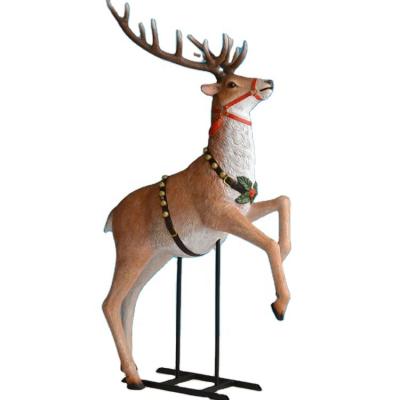 China Other Outdoor Life Size Resin Christmas Reindeer Statues for sale