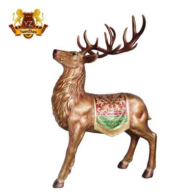 China Other Factory Outlet 2019 Fashion Design Outdoor Playground Equipment Fiberglass Christmas Reindeer Model for sale