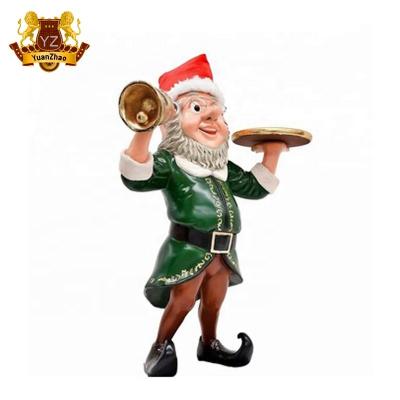 China Other Beautiful Christmas Decorative Fiberglass Christmas Elves Sculptures On Sale for sale