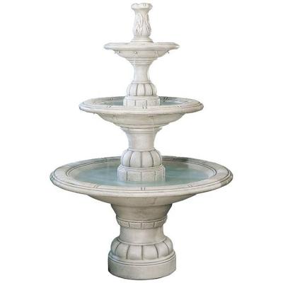 China EUROPEAN Stone Garden Water Fountain With Female Statue For Garden for sale