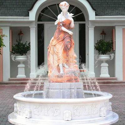 China Hot Sale Nature Garden Stone Water Woman Fountain FTN-A024 for sale