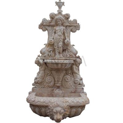 China EUROPEAN Outdoor Decoration Stone Carving Water Wall Fountain For Sale for sale