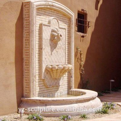 China Modern Outdoor Stone Products Natural Stone Garden Wall Fountains For Home Decoration for sale