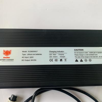 China Kaabo Wolf King GT Popular Switch 84V 5A Fast Charger for 72V Wolf King GT pro for sale